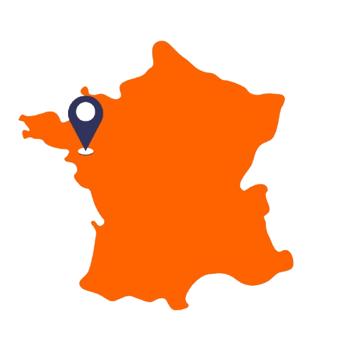 carte france nantes 44